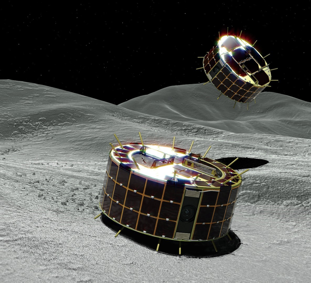 Artist’s conception of the MINERVA-II rovers.